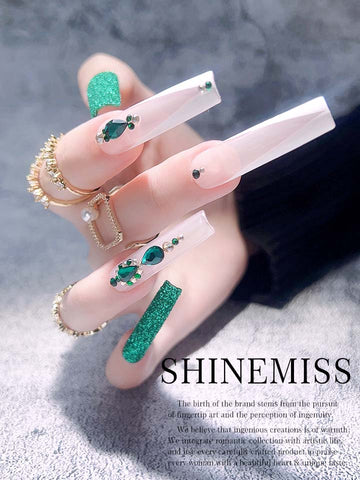 Shinemss Swarovski Nails Design Kyoto under the Moon 0013Sw021
