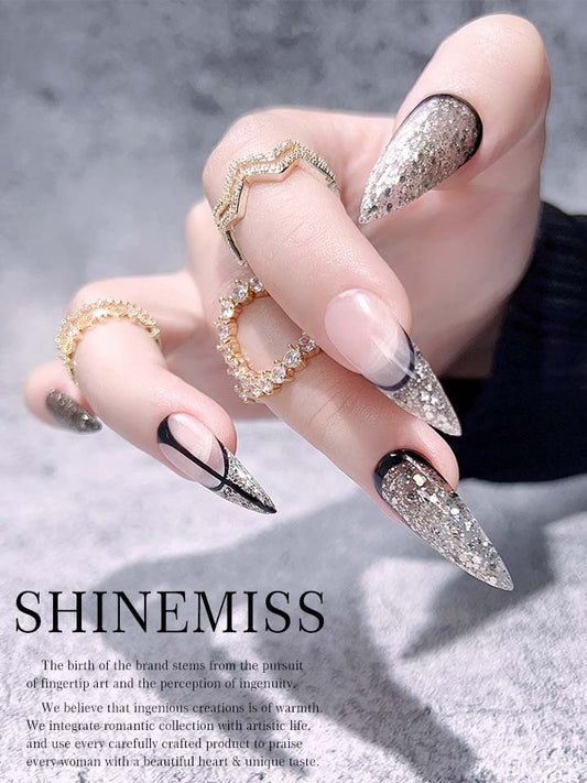 Stiletto Nails Medium Shape Voluptuous Life Shinemiss 0131Sh025