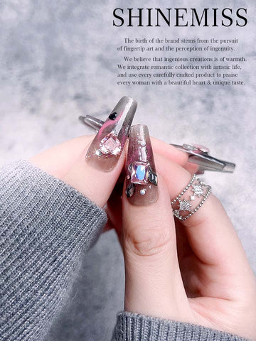 K9 & Swarovski Nails Gradient Mystery of Fog Shinemiss 0186K9002