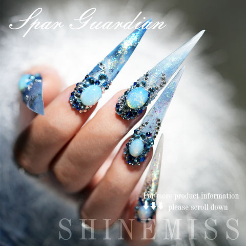 Blue Gem Nails Real Opal Nail Shinemiss Spar Guardian 0218Sw013